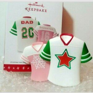 Hallmark Keepsake Ornament Dad and Daughter Dated 2016 Christmas